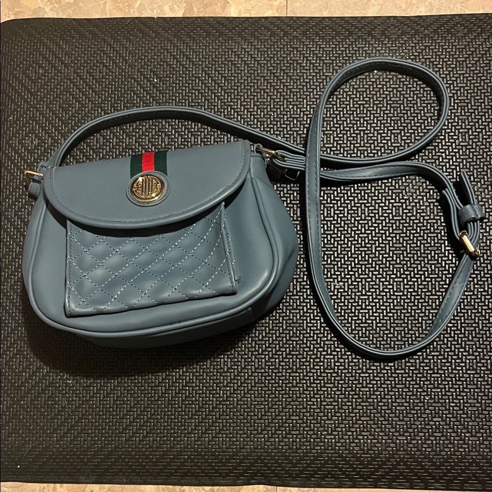 Stylish Blue Quilted Women's Bag